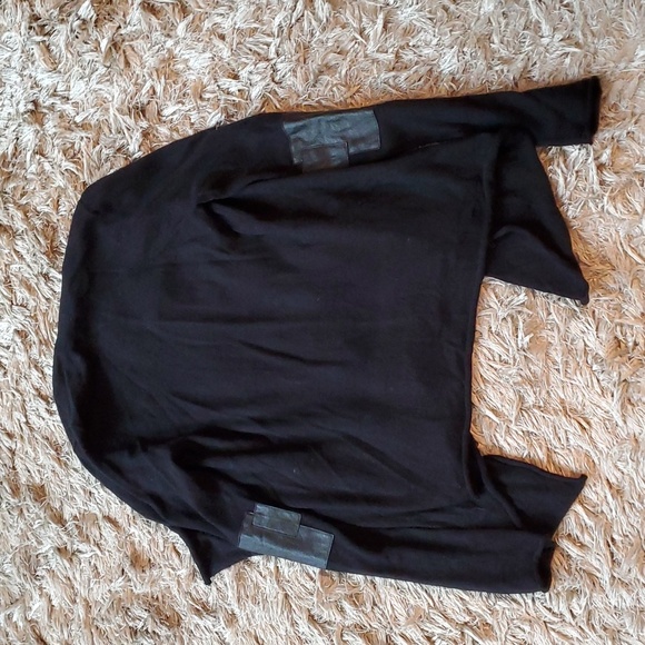 Zadig & Voltaire Daphnee wool cashmere leather patch cardigan - Picture 12 of 12